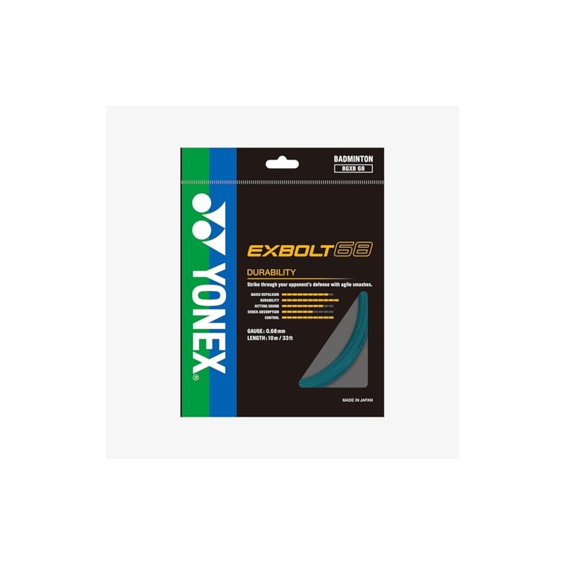 YONEX Exbolt 68 Badminton String (Turquoise)