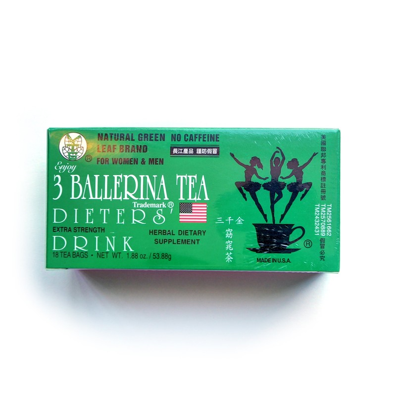 3 Ballerina Tea Extra Strength Dieters Drink Value Pack -