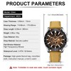 LN LENQIN Mens Watches Chronograph Watches for Men Analog Quartz