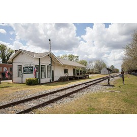 Historic Pictoric Photo - Train Station in Plains, Georgia, Home of Former U.S. President Jimmy Carter as Well as That of his Wife, Rosalynn- Fine Art Photo Reporduction 24in x 16in