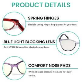 Eyekepper 12-Pack Cat Eye Blue Light Blocking Reading Glasses for Women Oversized Computer Readers Ladies +0.75