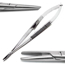 T/C Castroviejo Needle Holder 7" Straight Tip 15mm Micro Surgical Stainless Steel Instruments