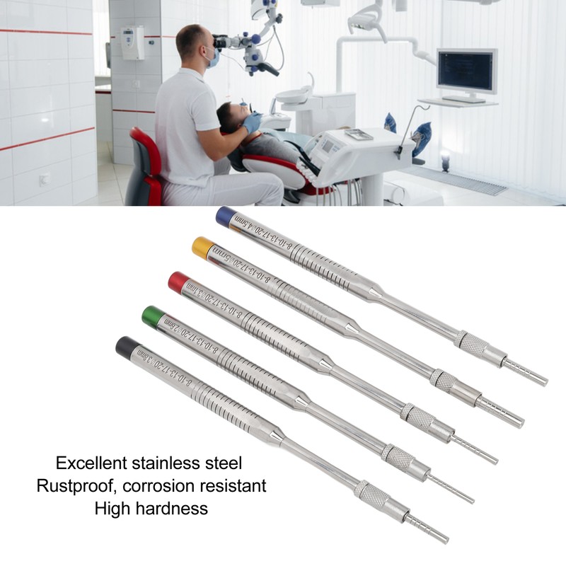 5pcs Dental Implant Osteotome Instruments Stainless Steel Dental Tooth Maxillary