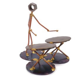 Timpani Drum Collectible Handmade Metal Art Figurine, Desk Accessories, Trophy, Band, Office Décor, Band, Musical Instrument