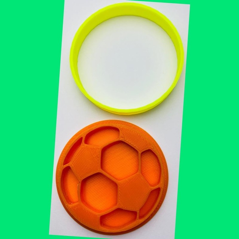 Set of 3 Sports Themed Cookie Cutters Football Rugby Baseball