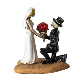 Pacific Giftware Til Death Do Us Part Skeleton Couple Figurine Unique Love Never Dies Wedding Decor for Gothic Romance Lovers 4.8" Tall