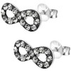EYS JEWELRY Women's Infinity Symbol Stud Earrings 925 Sterling Silver