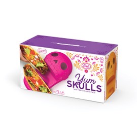 Genuine Fred YUM SKULLS, Day of the Dead Skull Taco Holders, Set of Two