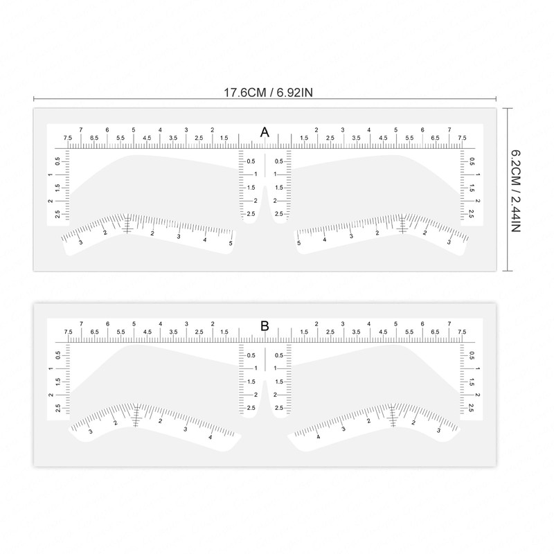 Guapa Brow Stencil Kit for Women: Disposable Non-Slip Templates |