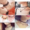 JIAMIAN 40 Pieces Black Elegant Lace Chokers Necklaces, Adjustable Choker