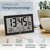 ADE Digital Radio-Controlled Clock with Large XL Display Calendar with