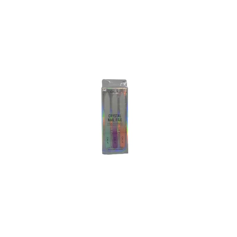CALA - juego lima de uñas de cristal, 3 piezas