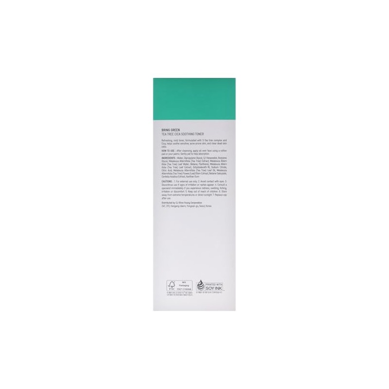 Soothing Toner - Tea Tree Cica by Bring Green for