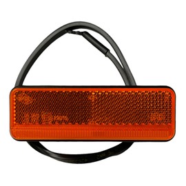 MelTruck® 2 x LED Side Marker Light Slim 12 V 24 V Flat Cable for Truck Car Trailer (Yellow)