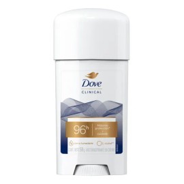 DOVE Clinical Desodorante en Crema con 1/4 de Crema Humectante Para Mujer y 96 h de protección contra el sudor y control de olor 58gr 1 Pieza