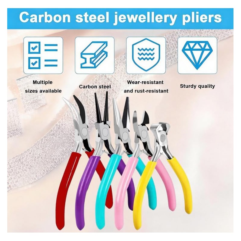 Juego de 7 Alicates para Joyas, Kit de Herramientas