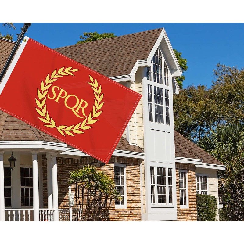 3×5 FT Roman Empire Flag, Large 100D SPQR Outdoor Banner,Canadian