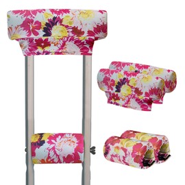 Crutch Cover, Colorful Grip, Armpit, Stable, Hygienic Set, Cushion, Cane, Washable, Anti-Slip, Fatigue, Commuting to Work or School