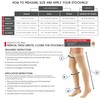 Truform 30-40 mmHg Compression Stockings for Men and Women, Thigh