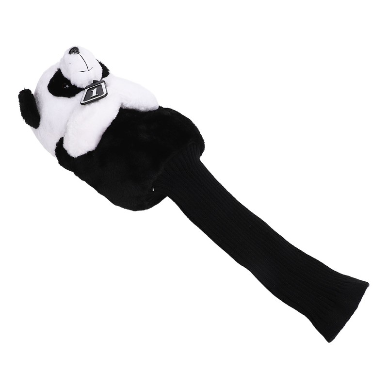 Golf Club Head Cover Plush Easy Cleaning Cute Panda Golf
