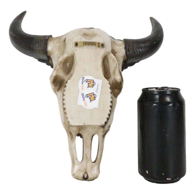Western Patriotic Bull Cow Skull W/ American Flag Bald Eagle