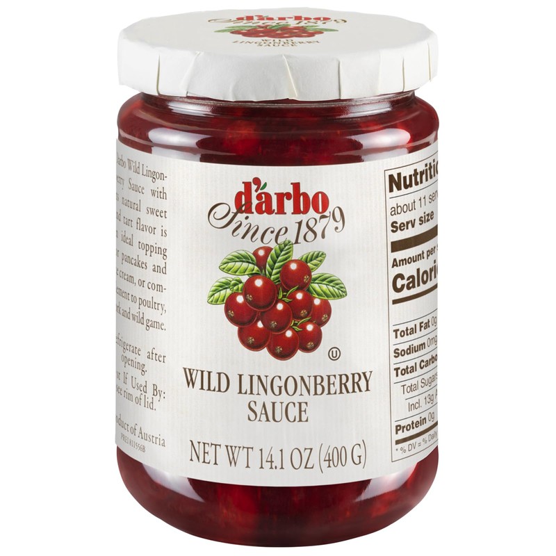 Darbo Conserves, Sauce Wild Lingonberry, 14.1 Ounce - Pack 6
