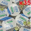 35x Whole UHT Milk 12ml Individually Wrapped Mini Portions Pots