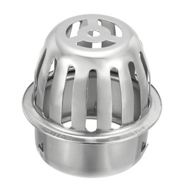 PATIKIL Dome Gutter Guard Filter 3 Inch, Stainless Steel Downspout Strainer, Anti-Blocking Outdoor Gutter Cleaning Tool for Stops Leaves Debris, Fits 2.8-3 Inch