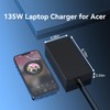 135W AC Charger Compatible with Acer Nitro Nitro 5 AN517-55