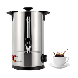 DOONARCES 8L/2.11Gal Commercial Grade Coffee Urn Stainless Steel Coffee Maker Hot Beverage Dispenser Catering Hot Water Urn for Home Office Cafes Buffets Party Wedding, Thermostat Control