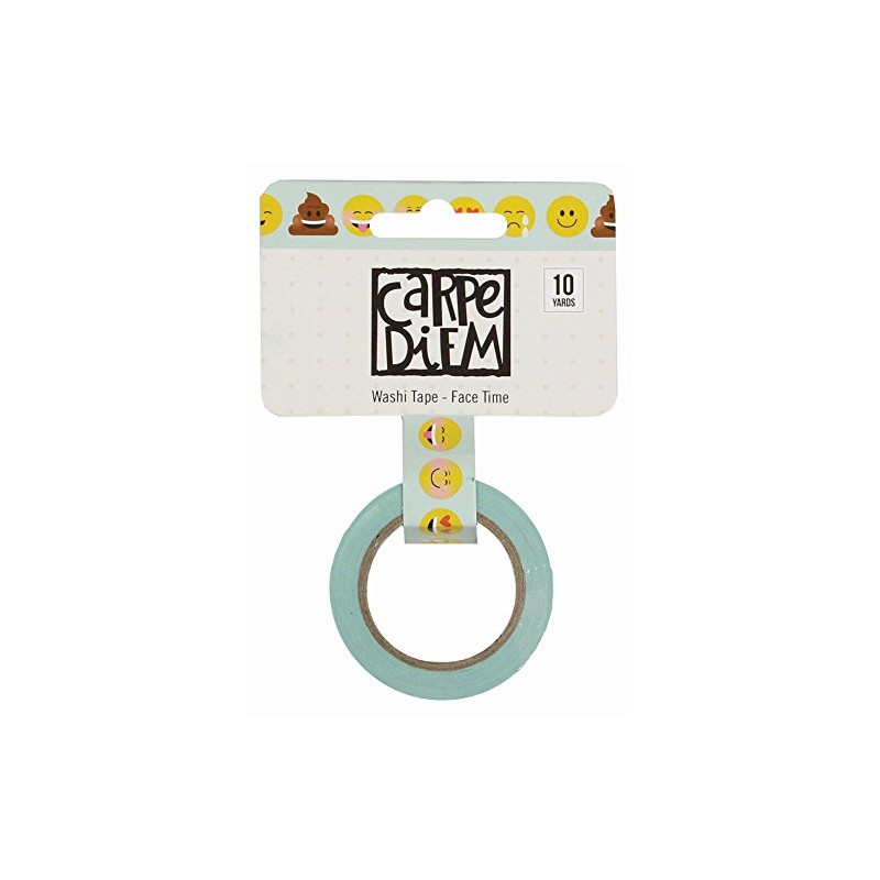 Simple Stories Emoji Love Washi Tape-Face Time, Paper, Multicoloured, 10.8