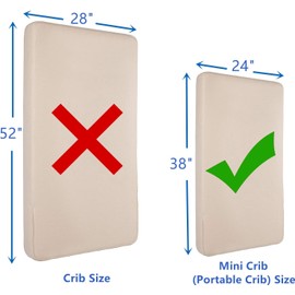 American Baby Company 2 Pack Fitted Mini Crib Sheet 24" x 38", Soft Breathable Neutral 100% Cotton Jersey Portable Sheet, Bear and White for Boys and Girls, Fits Most Pack N Play Mattresses