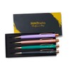 InnoBeta Monogrammed Gifts Ballpoint Pen Set of 4, Initial Letter