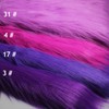 YANGUANG Purple Faux Fur Fabric Long Stack 12 cm Luxury