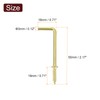 sourcing map 80 Pcs L Shape Hooks, 1-1/2 Inch Right