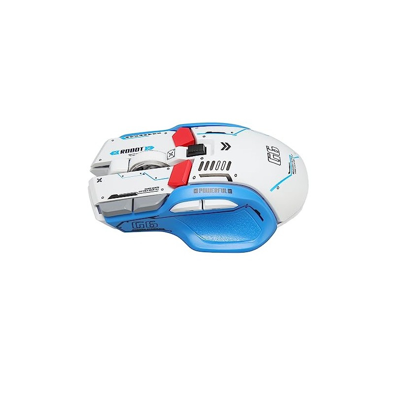 Goshyda Ratón Inalámbrico para Juegos, 2.4GCableBluetooth 3 Modos, 4000 dpi,