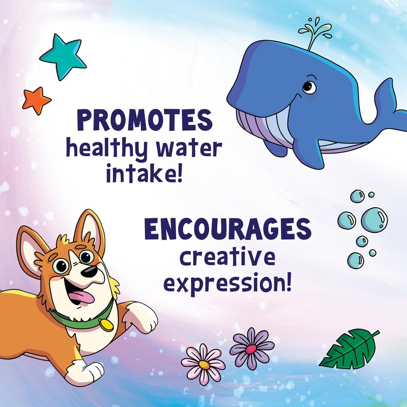 MindWare Cute & Custom Animal Water Bottle Decorating Kit