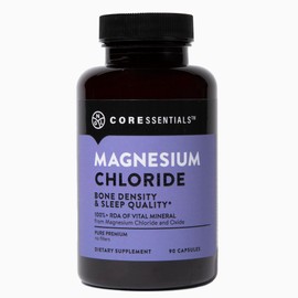 Cloruro de magnesio 100 puro, alta absorción y biodisponibilidad, antiestrés, relajante, regularidad, suplemento mineral esencial 432 mg por porción, 