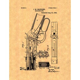 Winchester 1894 Lever Action Rifle Patent Print (8" x 10") M10521