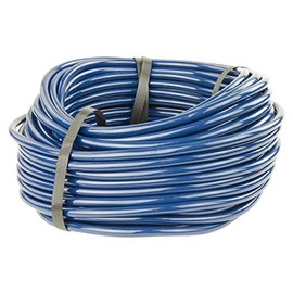 Firm Bendable Color Coded Opaque Blue PVC Tubing for Air and Water Applications - Inner Diameter 3/16" - Outer Diameter 5/16" - 100 ft