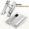 HBL' Pocket Door Handles (Silver)