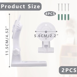 Pack of 2 Camera Wall Mounts, Wall Mount, Wall Mount Compatible with Tapo C220, Reolink E1, Pro Reolink E1, Tapo C225, Adjustable Angle 180 Degree Rotation