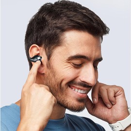 Open Ear Earbuds | Clip On Wireless Earbuds | Long-Lasting Secure Fit, True Wireless Earphones with Charging Case, Sweatproof, Waterproof Headset, Comfortable, Lightweight for Commuting