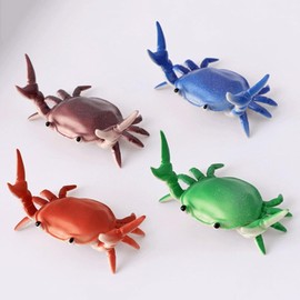 Crab Pen Holder,Cute Storage Rack Creative Desk Pen Stand Weightlifting Crabs Pen Rack Office Home Desktop Decoration Stationery Gift,Pencil Holders Desk Supplies Holders and Dispensers (Purple)