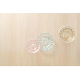 廣田 glassmaking 中鉢 Blue Diameter X Height 6.3 cm Snow Flower 2244 