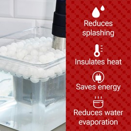 Bolas Impresa Sous Vide para contenedor Anova Sous Vide, para contenedor Inkbird Sous Vide y otros modelos, bolas de contenedor Sous Vide para reducir la pérdida de calor y la evaporación, accesorios Sous Vide