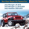Sun Visor Repair Kit Compatible with Jeep WranglerJK 2018,JL 2018-2023,
