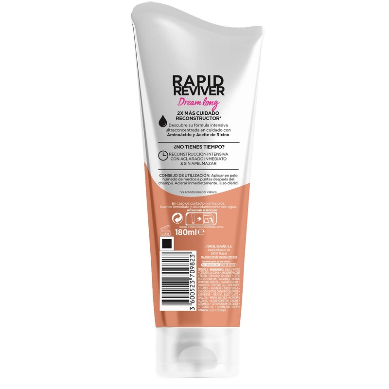 Repairing Hair Repair Mask Elvive Rapid Reviver L'Oreal Make Up