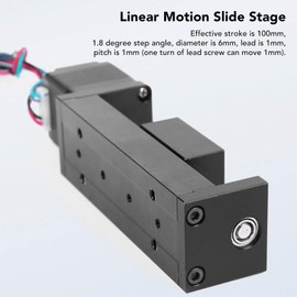 50mm Linear Stage Actuator with Square Linear Slide Rail and Ballscrew Motorized XYZ Linear Stage Table CNC Linear Motion Rail Guide 28 Stepper Motor for CNC Actuator DIY Router