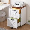 HOOBRO 2 Drawer File Cabinet with Lock, Under Desk Mobile